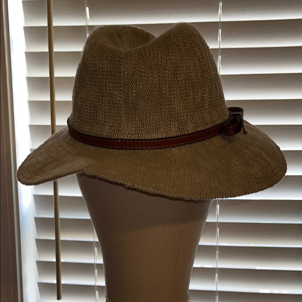 Disney Parks Woven Safari Hat,Tan Hat with Brown Band - Picture 5 of 8